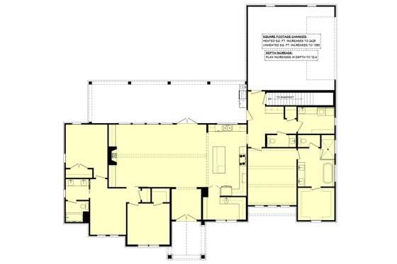 Floor Plan - Other Floor for Farmhouse House Plan #430-402 - 3 bed, 2.5 bath