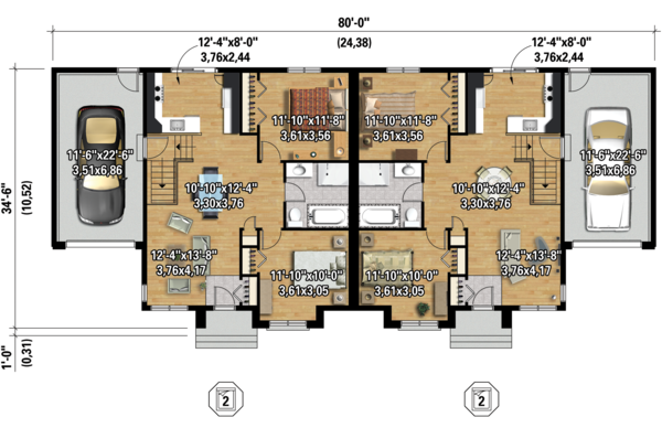 Contemporary Floor Plan - Main Floor Plan #25-4521