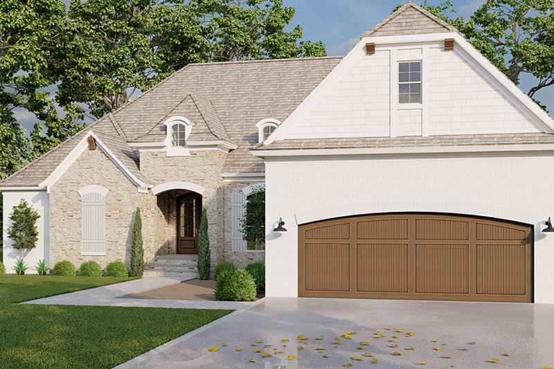 House Plan Design - Exterior - Front Elevation 5 for European House Plan #923-302 - 4 bed, 4.5 bath