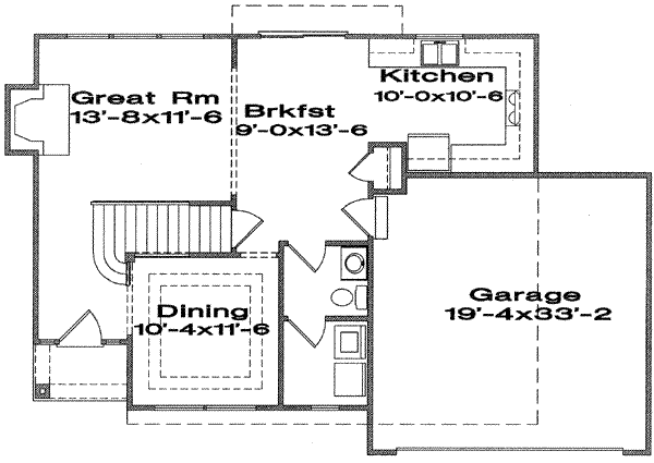 Traditional Floor Plan - Main Floor Plan #6-146