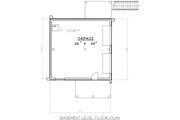 Log Style House Plan - 1 Beds 1 Baths 1110 Sq/Ft Plan #117-554 