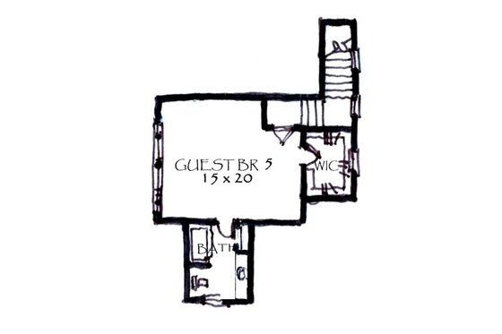 Floor Plan - Other Floor 1 for Craftsman House Plan #921-30 - 4 bed, 5.5 bath