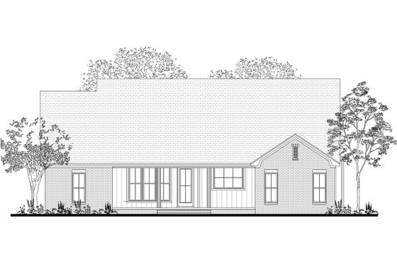 Exterior - Rear Elevation for Farmhouse House Plan #430-189 - 3 bed, 2 bath