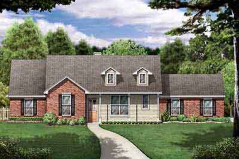 Traditional Style House Plan - 3 Beds 2 Baths 1901 Sq/Ft Plan #84-228