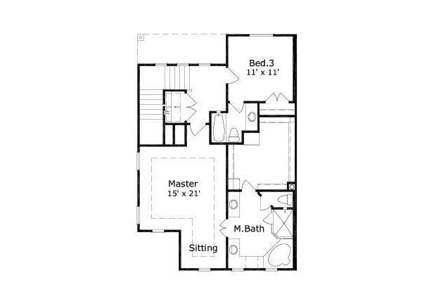 European Floor Plan - Other Floor Plan #411-680