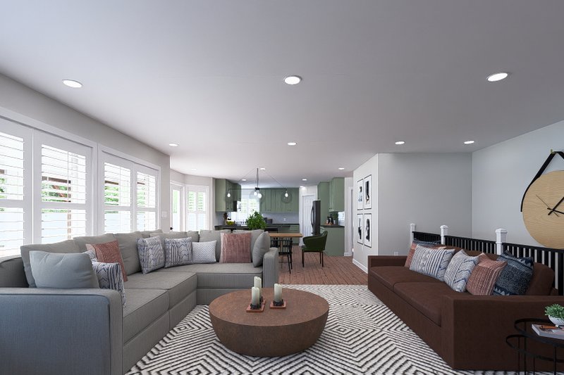 House Design - Interior - Family Room for Ranch House Plan #1060-222 - 3 bed, 2.5 bath