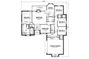Traditional Style House Plan - 4 Beds 2 Baths 2094 Sq/Ft Plan #42-140 