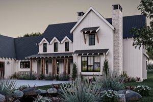 Exterior - Other Elevation for Farmhouse House Plan #455-207 - 4 bed, 3.5 bath