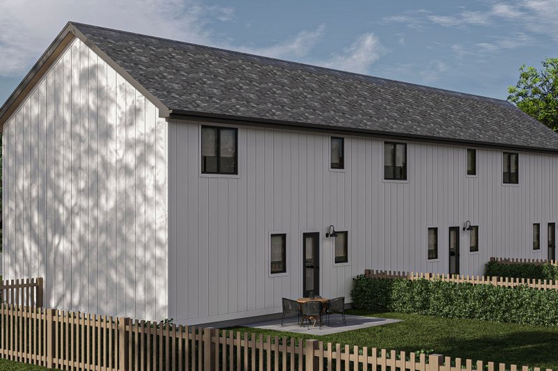 Dream House Plan - Exterior - Rear Elevation for Modern House Plan #455-439 - 3 bed, 1.5 bath