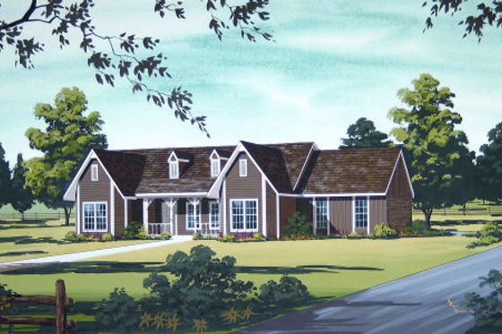 Exterior - Other Elevation for Country House Plan #45-326 - 3 bed, 2 bath