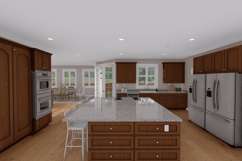 Dream House Plan - Interior - Kitchen 1 for Ranch House Plan #1060-21 - 5 bed, 4 bath