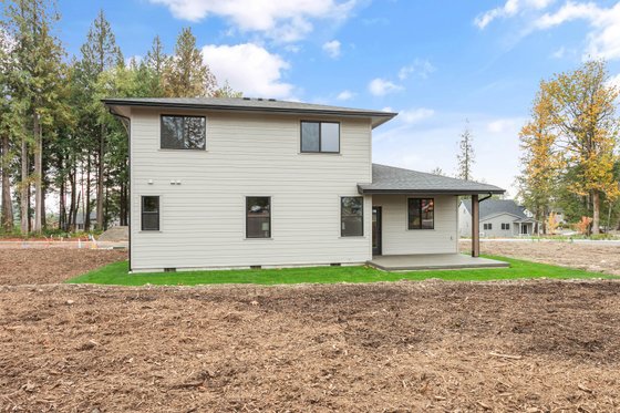 Exterior - Rear Elevation for Contemporary House Plan #1070-273 - 4 bed, 2.5 bath