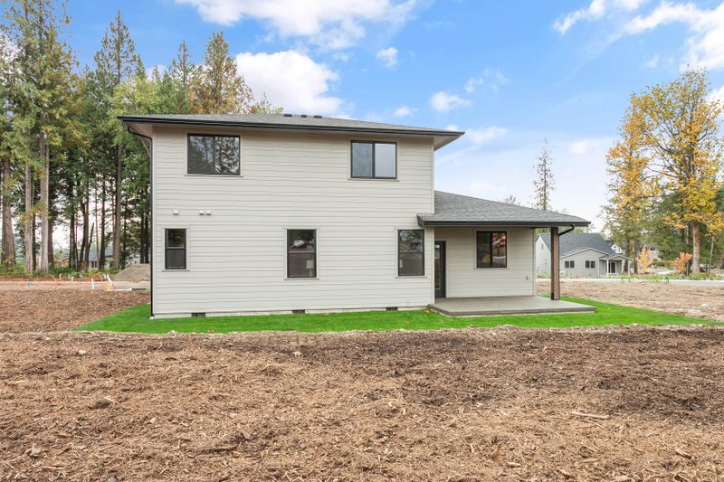 House Blueprint - Exterior - Rear Elevation for Contemporary House Plan #1070-273 - 4 bed, 2.5 bath