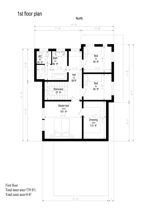 Modern Floor Plan - Upper Floor Plan #549-13