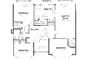 Traditional Style House Plan - 4 Beds 3 Baths 3486 Sq/Ft Plan #18-9127 