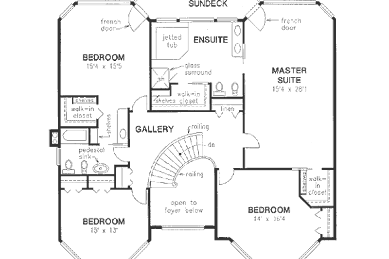 Dream House Plan - Photo 4 for Traditional House Plan #18-9127 - 4 bed, 3 bath