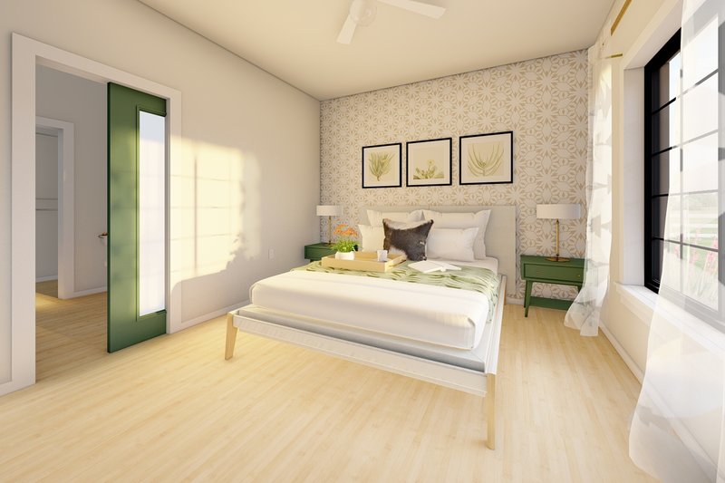 Dream House Plan - Interior - Master Bedroom 3 for Farmhouse House Plan #126-175 - 2 bed, 2 bath