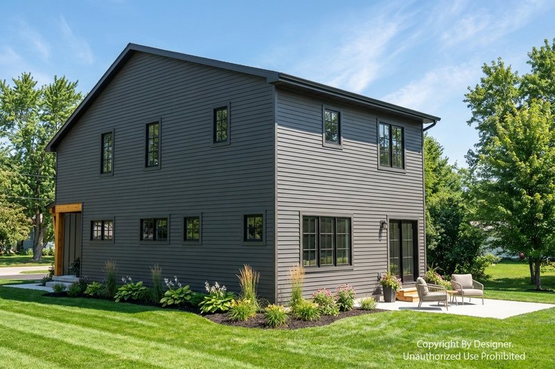 Architectural House Design - Exterior - Rear Elevation for Modern House Plan #51-1516 - 3 bed, 2.5 bath