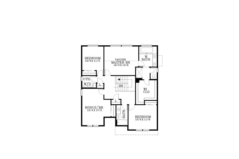 House Design - Floor Plan - Upper Floor for Craftsman House Plan #53-729 - 5 bed, 2.5 bath