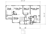 Traditional Style House Plan - 4 Beds 3 Baths 1451 Sq/Ft Plan #78-160 