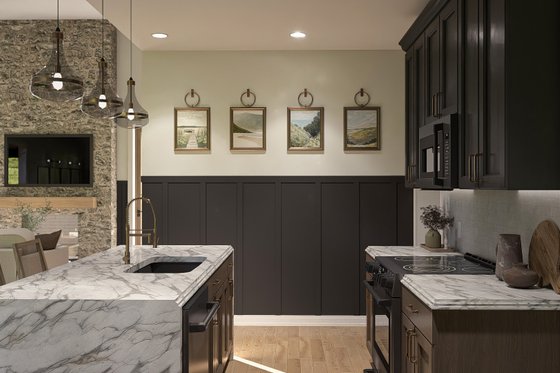 Interior - Kitchen 2 for Barndominium House Plan #455-667 - 5 bed, 3.5 bath