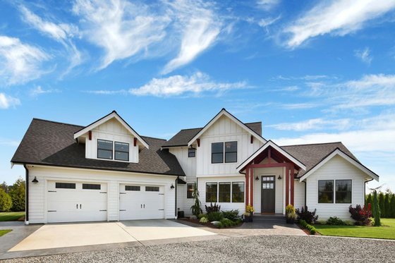 Exterior - Front Elevation 4 for Farmhouse House Plan #1070-10 - 3 bed, 2.5 bath