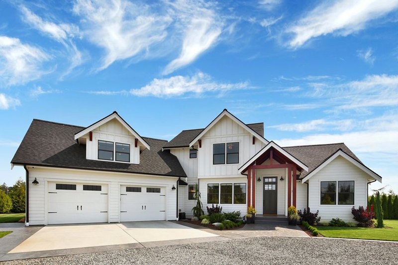 Architectural House Design - Exterior - Front Elevation 4 for Farmhouse House Plan #1070-10 - 3 bed, 2.5 bath
