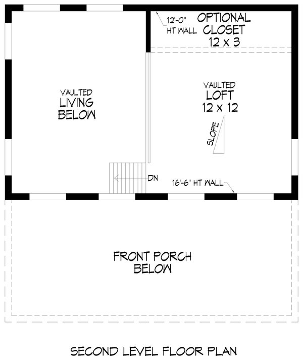 Contemporary Floor Plan - Upper Floor Plan #932-1158