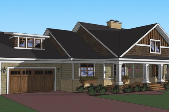 Craftsman style, Bungalow design, elevation