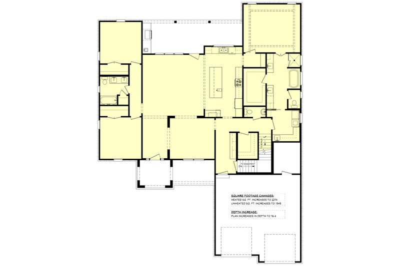 House Blueprint - Floor Plan - Other Floor 1 for Farmhouse House Plan #430-281 - 3 bed, 2.5 bath