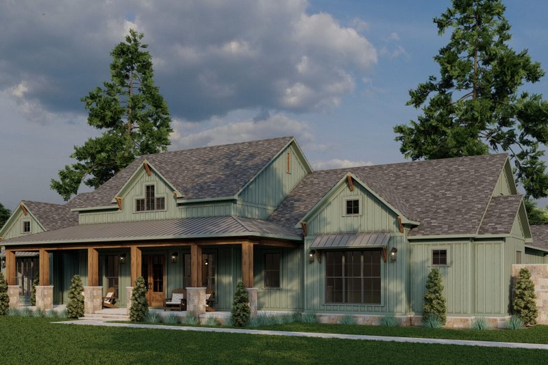 House Plan Design - Exterior - Other Elevation for Farmhouse House Plan #923-450 - 3 bed, 3.5 bath