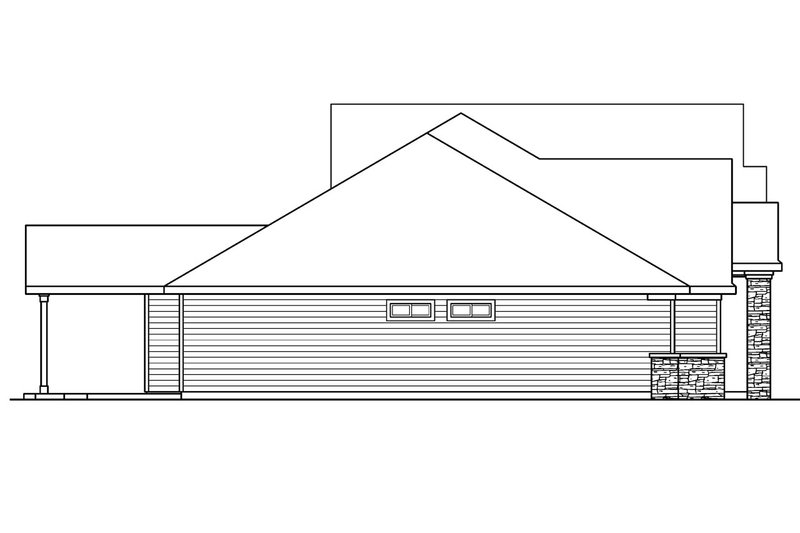 Home Plan - Exterior - Other Elevation for Ranch House Plan #124-668 - 3 bed, 3 bath