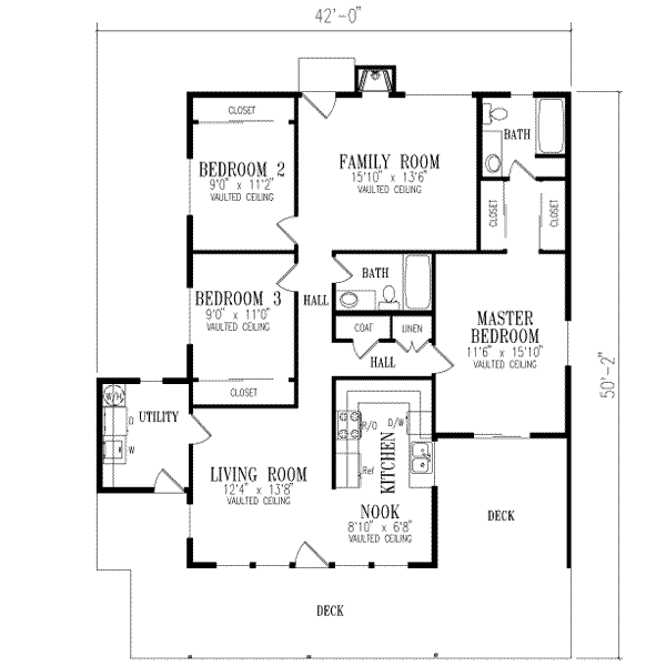 Traditional Floor Plan - Main Floor Plan #1-247