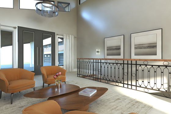 Interior - Entry 1 for Contemporary House Plan #1064-306 - 3 bed, 3 bath