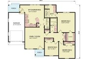 Traditional Style House Plan - 3 Beds 2 Baths 1309 Sq/Ft Plan #54-617 