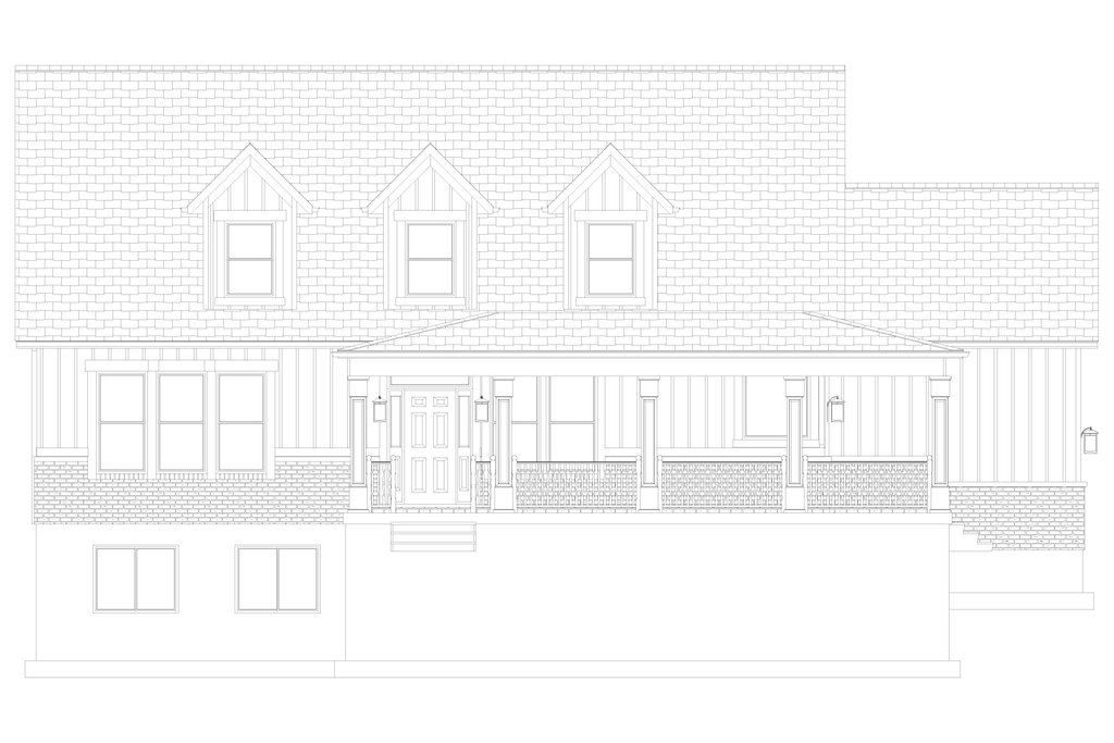 Exterior - Front Elevation 8 for Farmhouse House Plan #1060-492 - 3 bed, 3 bath