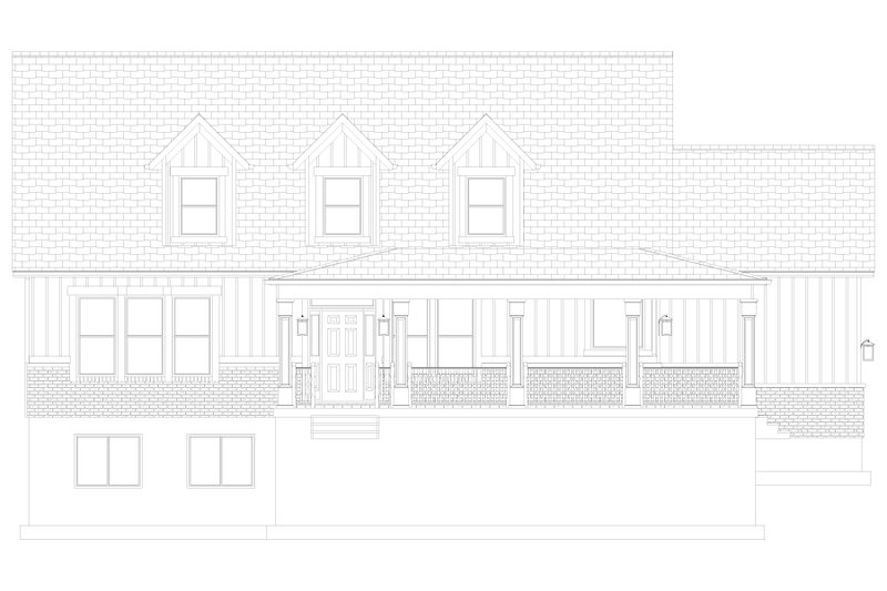 Dream House Plan - Exterior - Front Elevation 8 for Farmhouse House Plan #1060-492 - 3 bed, 3 bath