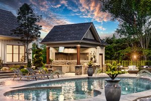 Exterior - Other Elevation for Modern House Plan #54-577, 0 bath