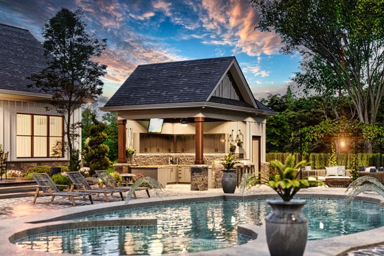 Exterior - Other Elevation for Modern House Plan #54-577, 0 bath