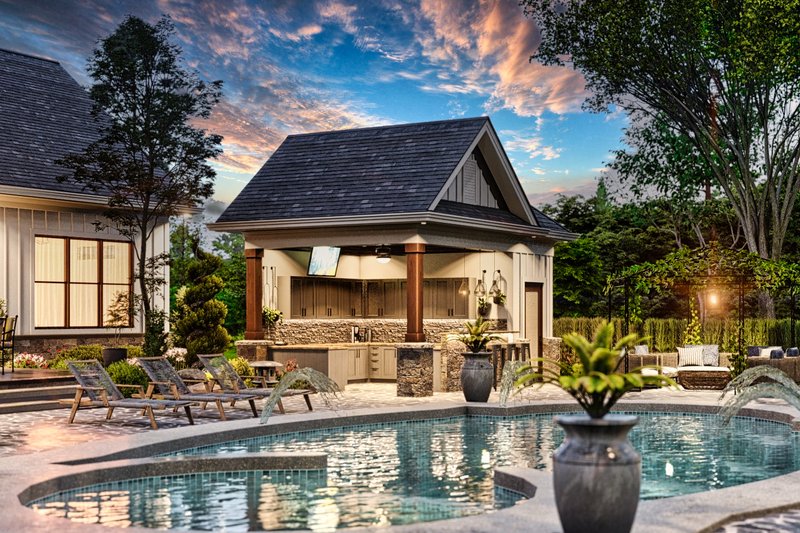 Architectural House Design - Exterior - Other Elevation for Modern House Plan #54-577, 0 bath