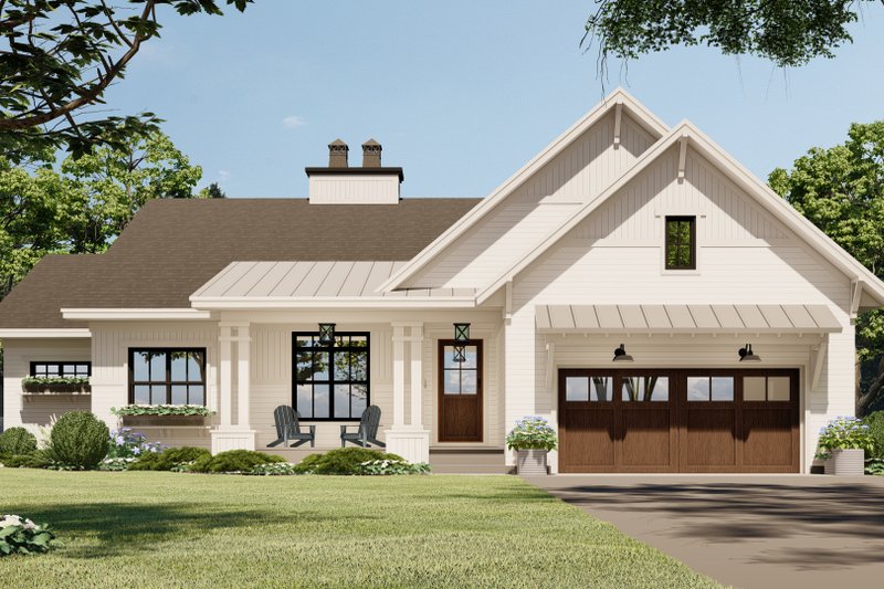 Dream House Plan - Traditional Exterior - Front Elevation Plan #51-1183