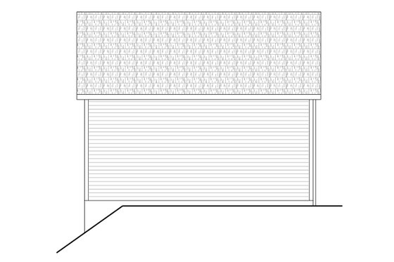Exterior - Other Elevation for Traditional House Plan #124-1155, 1 bath