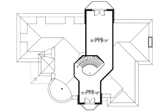 Floor Plan - Other Floor for European House Plan #138-118 - 4 bed, 2.5 bath