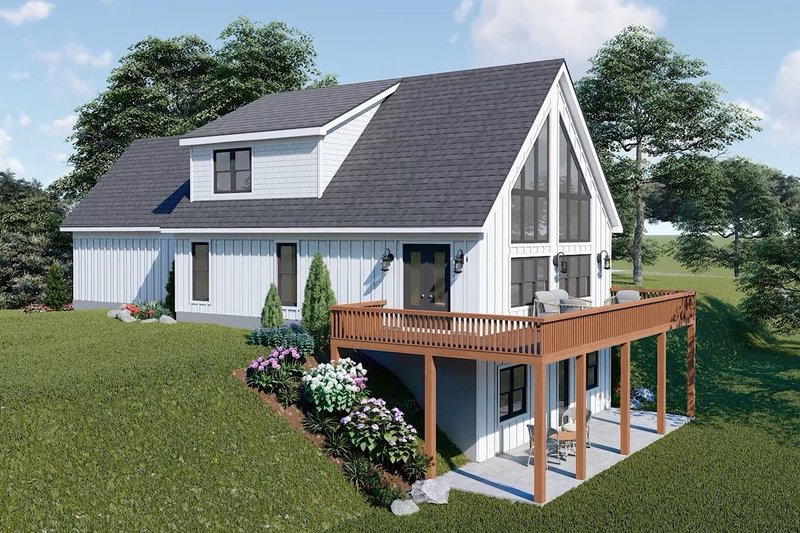 Dream House Plan - Exterior - Rear Elevation 1 for Country House Plan #932-619 - 4 bed, 3.5 bath