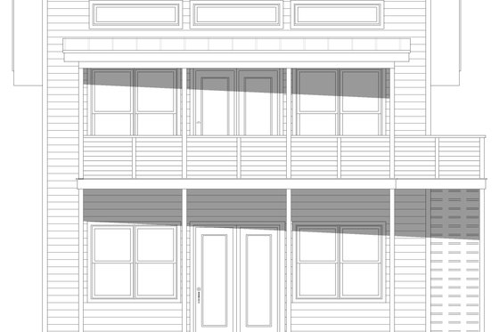Exterior - Front Elevation 3 for Country House Plan #932-1205 - 1 bed, 1 bath