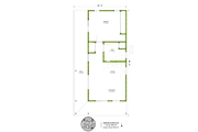 Mediterranean Style House Plan - 1 Beds 1 Baths 680 Sq/Ft Plan #1106-41 