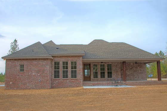 Exterior - Rear Elevation 1 for European House Plan #430-131 - 3 bed, 2.5 bath