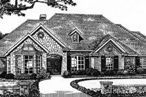 European Exterior - Front Elevation Plan #310-538