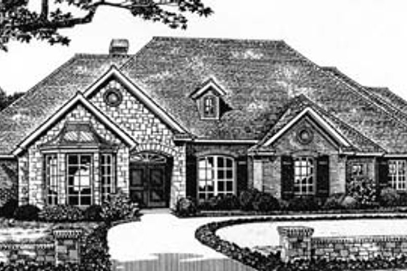 Home Plan - European Exterior - Front Elevation Plan #310-538