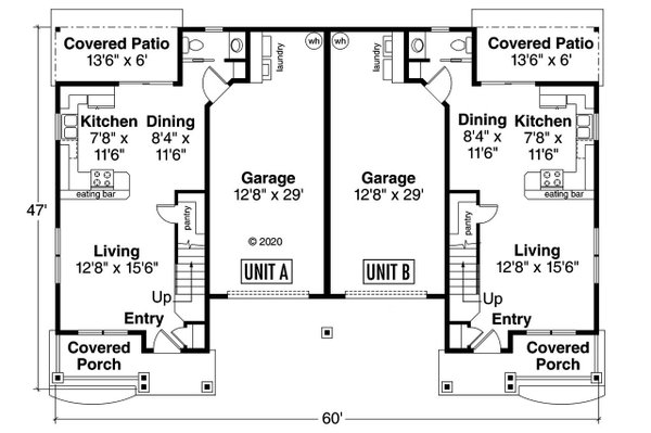Cottage Floor Plan - Main Floor Plan #124-1294
